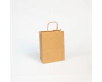 Paq.25 sacs kraft brun vergé, 16x8x21cm - Kraft