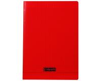 Cahier piqué 8000 POLYPRO A4 48 pages grands carreaux 90 g - Rouge