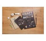 Kraft bi-face bloc collé 60F A5 90g