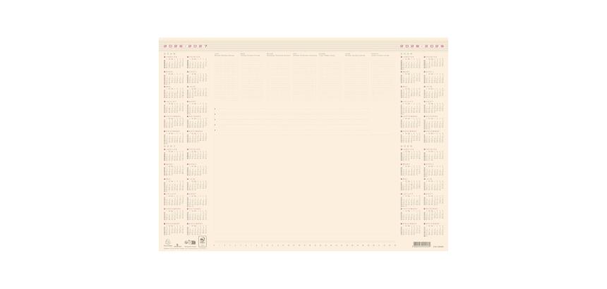 Sous-main millésimé 4 années avec feuilles détachables 40 x 54 cm - Visuel