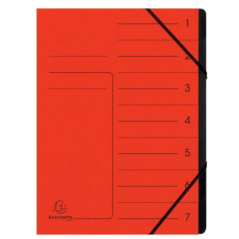 Clasificadores grapados en el lomo Con gomas, grapados - Tamaño: 24,5x32 cm para: A4 - Rojo