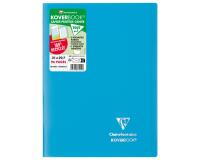 Cahier piqué Koverbook A4 96 pages grands carreaux couverture polypropylène opaque 100% recyclé