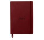 Rhodiarama Goalbook Creation rembordé rigide A5 100p papier lavis technique blanc uni 200g avec élastique - Lie de vin