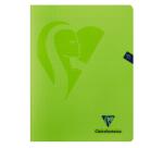 Cahier piqué Mimesys 24x32cm 96 pages petits carreaux + marge couverture polypropylène Couleur aléatoire - Assortis