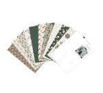 PAPIERS IMPRIMÉS, Bloc de 20 feuilles à motifs 160g/m2 au format A4 (21x29,7cm) + 1 idée créative - Noël cosy - Multicolore