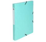 Boite de classement Exabox Dos 25mm carte lustrée Aquarel - A4 - Couleurs assorties