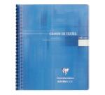 Cahier de textes reliure intégrale Koverbook 17x22cm 148 pages grands carreaux couverture polypropylène transparent - Assortis