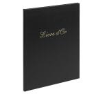 Livre d'or Balacron avec titre 100 pages blanches - 27x22 cm vertical - Couleurs assorties