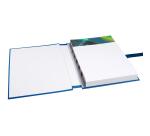 Expanding spine folder with flap on the bottom tinted paper - A4