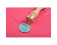 Manche en bois teinté sur broche