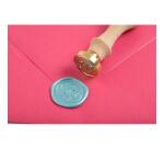 Manche en bois teinté sur broche