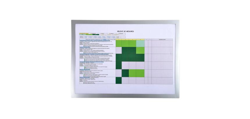 Pochette d'affichage magnétique A3 Exacompta - Argent