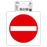 Panneau PVC adhésif antidérapant Sens interdit 10 cm - Rouge