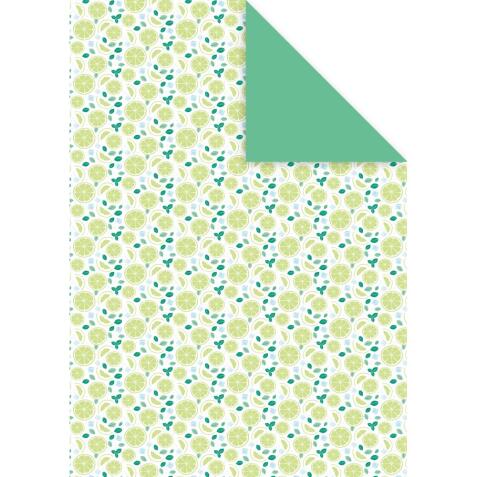 DECORATIV', Paquet de 25 feuilles 160g/m2 au format 21x29,7cm - Fraîcheur citron 4 - Multicolore