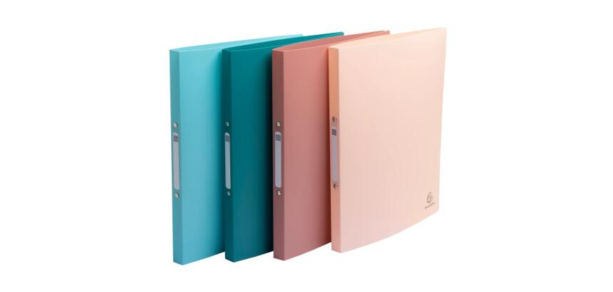 Carpeta con anillas portada flexible, A4 2 anillas: 15 mm en formato redondo, Lomo: 2 cm, Skandi - Colores surtidos