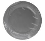 20 Runde Pappteller, 23 cm - Grau