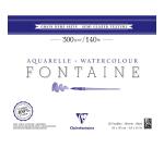 Fontaine bloc collé 4 côtés 25F 24x30cm 300g grain demi-satiné