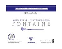 Fontaine bloc collé 4 côtés 25F 24x30cm 300g grain demi-satiné