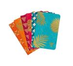 Carnet piqûre textile Neo Deco Collection Mi-Saison 11x17 cm 96 pages ligné motifs assortis papier ivoire - Assortis