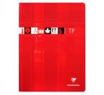 Cahier Travaux Pratiques piqué 24x32cm 120 pages grands carreaux + uni Couleur aléatoire - Assortis