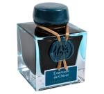 Encre 1670 à paillettes dorées 50ml - Vert emeraude