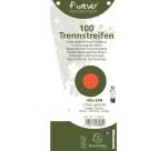 Paquet 100 fiches intercalaires trapézoïdales unies perforées Forever - 105x240mm