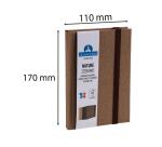 Carnet Nature 170x110, 192 pages lignées - Brun