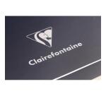 Triomphe PLATINUM carnet piqûre textile A5 96 pages uni papier ivoire 90 g - Bleu