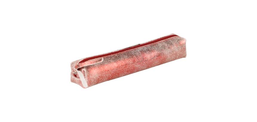 Clairefontaine RUBY Suede Slim Pencil Case - 19.5x2.5x4cm