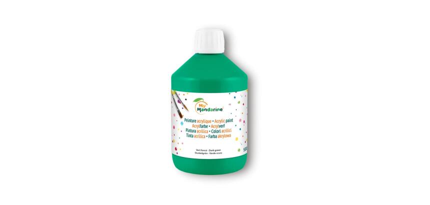 ACRYLIQUE MATE 500 ML VERT FONCÉ - Vert foncé