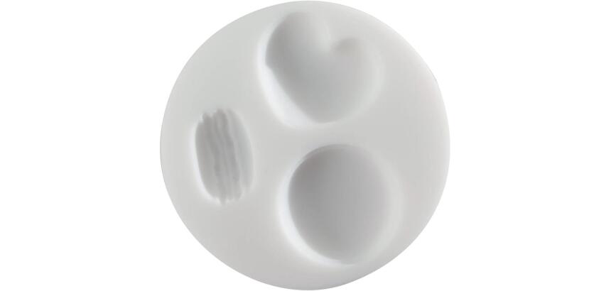 Cernit moule en silicone ø 7 cm Macarons - Blanc