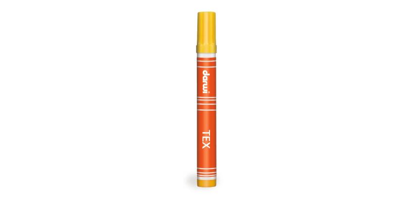 DARWI Marqueur Peinture Textile Pointe Conique Fine 3mm - Jaune or