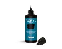 Darwi Flacon de 80 ml de Peinture Acrylique Universelle Brillante - Noir