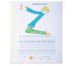 Estuche Exacompta de 10 fundas multitaladros polipropileno piel de naranja tamaño escolar - 17x22cm