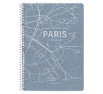 Jeans métro, Cahier reliure intégrale A4 - 21 x 29,7 cm, 148 pages, Ligné + marge, ass. - Bleu jeans