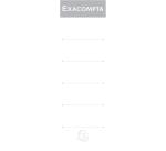 Rückenschilder zum Einstecken (Packung mit 10 Stück), für Ordner mit Rücken 80mm - Weiß