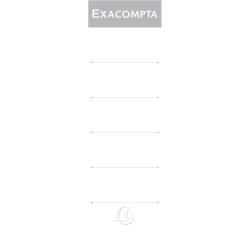 Exacompta Spine Labels for Lever Arch Files, 80mm spine - White