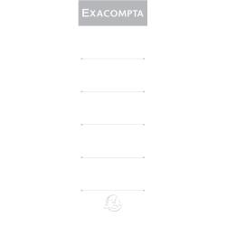 Exacompta Spine Labels for Lever Arch Files, 80mm spine - White