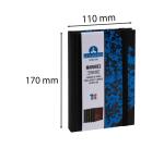 Carnet Marbre 170x110, 192 pages lignées - Bleu