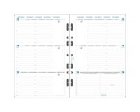 Recharge Exatime 21 - Semainier millésimé - Janvier à Décembre 2026