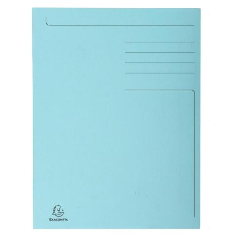 Subcarpetas 3 solapas Forever® impresas 280 g/m2 Exacompta Folio - Azul claro