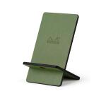 Rhodiarama support pour téléphone mobile simili cuir italien 13x8x8,5 cm - Sauge