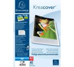 Kreacover® Chromaline Personaliseerbare showalbums PP met vaste rug - 40 tassen - 80 zichten - A4 - Kleurloos