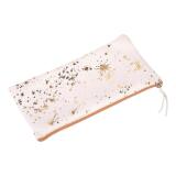 COSMICUIR DAIM Trousse plate 22x11cm - Doré