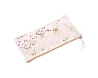 COSMICUIR DAIM Trousse plate 22x11cm - Doré