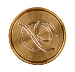 Pastille laiton sceau sur broche lettre anglaise