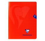 Cahier piqué Mimesys 17x22cm 48 pages grands carreaux couverture polypropylène Couleur aléatoire - Assortis