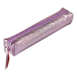 MIROR CUIR Trousse SLIM 19,5x2,5x4 cm Miror Rose