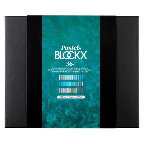 Coffret bois 36 Pastels - Paysage - Marine
