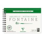 Fontaine album spiralé 12F 12x18cm 300g grain torchon